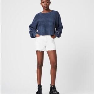All saints cropped sweatshirt